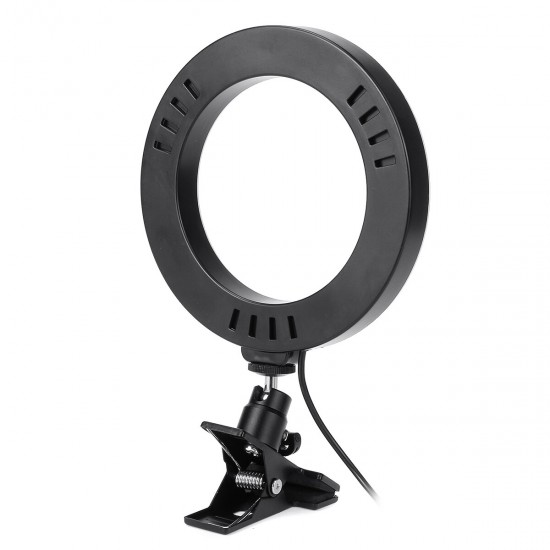 6/8 inch Dektop Fill Light Lamp 2800-7200K 360° Rotation Portable Selfie Ring Light