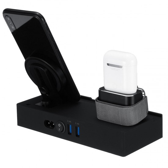 8 In 1 Wireless Charger Fast Charging Phone Holder For iPhone/Samsung/Huawei/iPad/Apple Pencil/Apple Watch Series/Apple AirPods