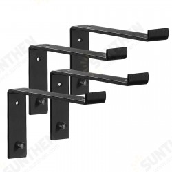 4PCS/ Set Vintage with Hook Wall Mounted Floating Hanging Shelf Board Support Holder 4PCS/ Set Vintage with Hook Wall Mounted Floating Hanging Shelf Board Support Holder