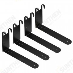 4pcs Vintage with Hook Wall Mounted Floating Hanging Shelf Board Support Holder 4pcs Vintage with Hook Wall Mounted Floating Hanging Shelf Board Support Holder