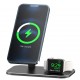 2-IN-1 For Magsafe Wireless Charger Dock Aluminium Alloy Mobile Phone Holder Stand for iPhone 12 iWatch