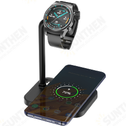 2-in-1 10W Fast Charging Wireless Charger Dock Stand for iPhone 12 11 XR Galaxy Note 8 9 Airpods 2 3 4 Wireless bluetooth Earbuds Smart Watch 2-in-1 10W Fast Charging Wireless Charger Dock Stand for iPhone 12 11 XR Galaxy Note 8 9 Airpods 2 3 4 Wireless bluetooth Earbuds Smart Watch