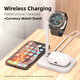 2-in-1 10W Fast Charging Wireless Charger Dock Stand for iPhone 12 11 XR Galaxy Note 8 9 Airpods 2 3 4 Wireless bluetooth Earbuds Smart Watch