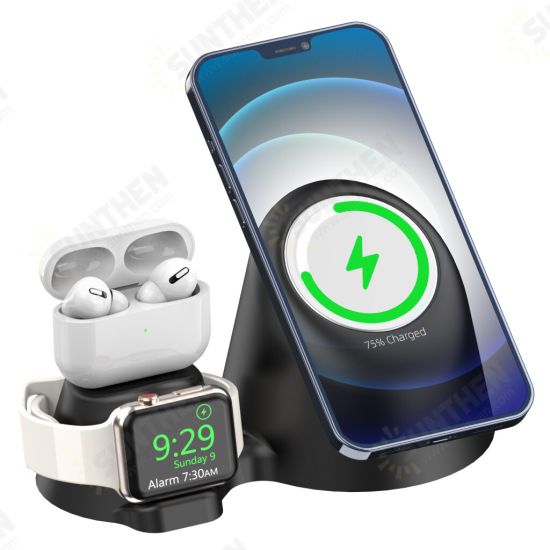 3-IN-1 Wireless Charger + Airpods + iWatch Charging Cable Dock Mount Holder Stand