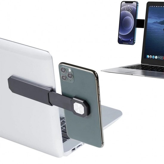 2-IN-1 Dual Monitor Display Magnetic Macbook Stretching Side Mobile Phone Holder Mount for POCO X3 F3