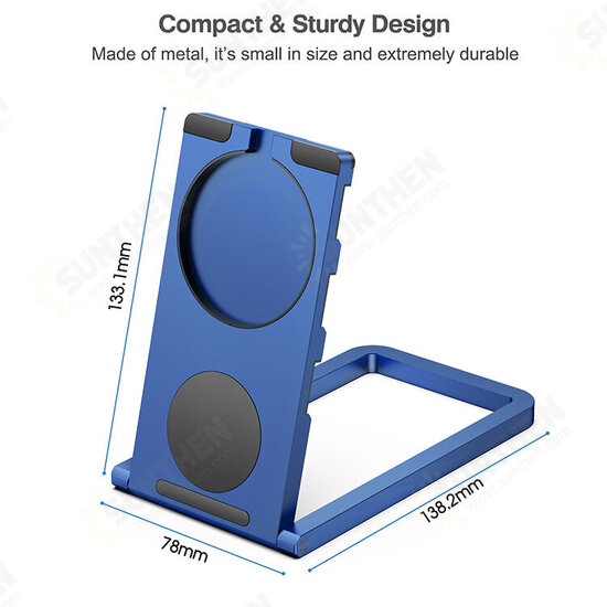 2 in 1 Phone/Tablet Holder Folding Magnetic for MagSafe Charger Base Stand Mount Dock Holder Aluminium Alloy Desktop Holder for iPhone12 Tablet PC 2 in 1 Phone/Tablet Holder Folding Magnetic for MagSafe Charger Base Stand Mount Dock Holder Aluminium Alloy Desktop Holder for iPhone12 Tablet PC