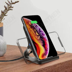 2 in 1 Qi 15W Fast Charging Aluminum Alloy Desktop Phone Stand Holder for Mi 10 for Samsung Galaxy Note 20 Ultra ForSmartphone 2 in 1 Qi 15W Fast Charging Aluminum Alloy Desktop Phone Stand Holder for Mi 10 for Samsung Galaxy Note 20 Ultra ForSmartphone