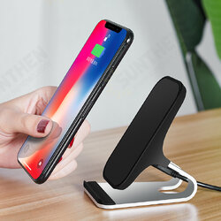2 in 1 Qi 15W Fast Charging Aluminum Alloy Desktop Phone Stand Holder for Mi 10 for Samsung Galaxy Note 20 Ultra ForSmartphone 2 in 1 Qi 15W Fast Charging Aluminum Alloy Desktop Phone Stand Holder for Mi 10 for Samsung Galaxy Note 20 Ultra ForSmartphone