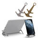 2PCS Magnetic Holder Retro Portable Anchor Shaped Metal Mini Desktop Stand Support Suction Tablet Phone Tripod Desktop Magnet Bracket For iPhone