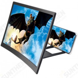3-4X Magnifier 12 Inch 3D Curved Mobile Phone Screen Enlarger Magnifying Video Amplifier Projector Bracket Desktop Holder Stand 3-4X Magnifier 12 Inch 3D Curved Mobile Phone Screen Enlarger Magnifying Video Amplifier Projector Bracket Desktop Holder Stand