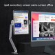 360° Rotation Long Arm Phone/Tablet Holder Three Shaft Multi Angle Adjustable Foldable Aluminum Alloy Bed Holder Online Learning LiveStream Stand