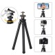 360° Rotating Universal Flexible Protable Travel Octopus Live Broadcasting Selfie Photographing Tripod Bracket Mount Holder Stand for Cellphone Camera