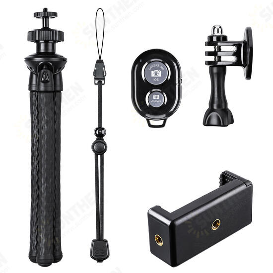 360° Rotating Universal Flexible Protable Travel Octopus Live Broadcasting Selfie Photographing Tripod Bracket Mount Holder Stand for Cellphone Camera