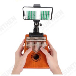 360° Rotation Kalimba Head Clip Guitar Chords Stand Accessories Mobile Phone Holder Stand Bracket for 4-6 inch Devices 360° Rotation Kalimba Head Clip Guitar Chords Stand Accessories Mobile Phone Holder Stand Bracket for 4-6 inch Devices