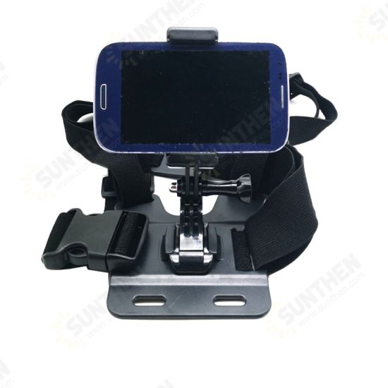 4-IN-1 Multifunctional Chest Strap Mobile Phone Clip Mount Holder for Outdoor Sport Vlog Video Shooting