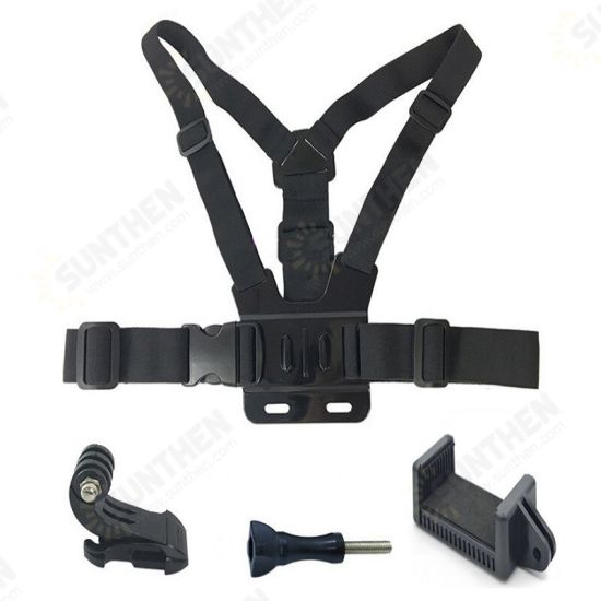 4-IN-1 Multifunctional Chest Strap Mobile Phone Clip Mount Holder for Outdoor Sport Vlog Video Shooting