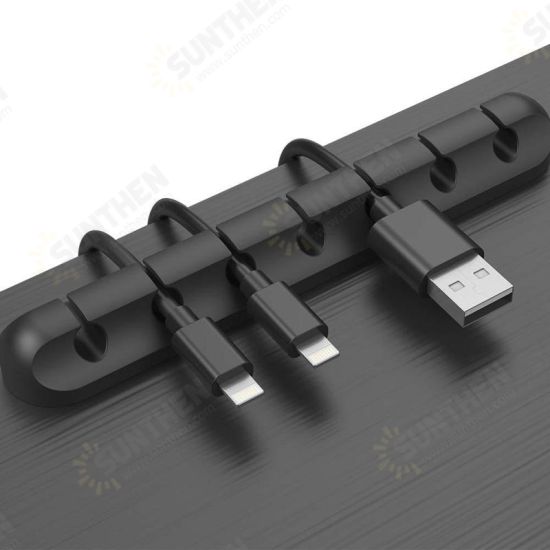 7 Clips Cable Winder USB Cable Audio Cable Organizer Management