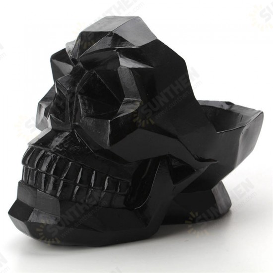 Abstract Skull Pattern Resin Desktop Phone Holder Storage Box Office Bar Home Crafts Ornaments Model