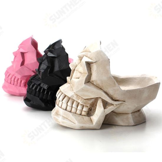 Abstract Skull Pattern Resin Desktop Phone Holder Storage Box Office Bar Home Crafts Ornaments Model