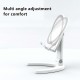 Adjustable Desk Phone Holder Foldable Tablet Stand With Make-up Mirror For iPhone For Samsung For Xiaomi