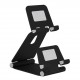 Double-Layer Folding Universal Phone/ Tablet Holder Multi-Angle Creative Aluminum Alloy Desktop Bracket Stand for POCO F3 X3 NFC