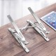 Foldable Double-Layer Multiple-Gear Height Adjustment Aluminium Alloy Macbook Stand Bracket Holder Stand for iPad Mini Macbook Pro 11-17 inch Laptop