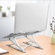 Foldable Double-Layer Multiple-Gear Height Adjustment Aluminium Alloy Macbook Stand Bracket Holder Stand for iPad Mini Macbook Pro 11-17 inch Laptop