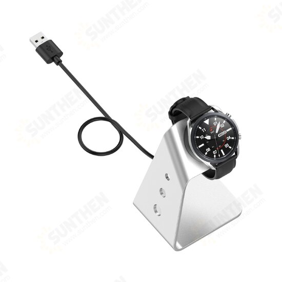 Magnetic Fast Charging Dock Station Stand with Chip Aluminum Alloy Charger for Samsung Galaxy Watch3 R850 R840 Galaxy Watch Active R500