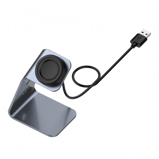Magnetic Fast Charging Dock Station Stand with Chip Aluminum Alloy Charger for Samsung Galaxy Watch3 R850 R840 Galaxy Watch Active R500