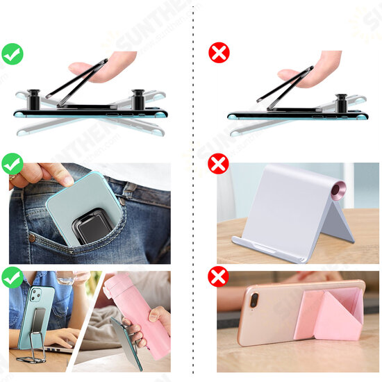 Mini Multifunctional Folding Magnetic Desktop Holder Stand Phone Ring Holder for iPhone 12 POCO X3 PRO