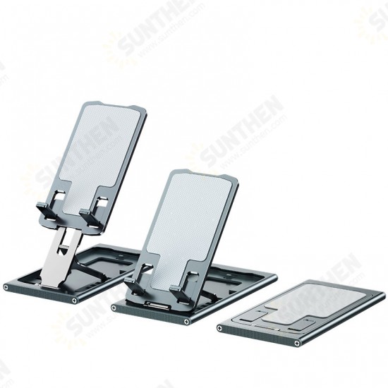 Multi-Angle Adjustment Aluminum Alloy Tablet/Phone Holder Portable Folding Online Learning LiveStream Desktop Stand Holder For iPhone13 POCO 4-12inch Multi-Angle Adjustment Aluminum Alloy Tablet/Phone Holder Portable Folding Online Learning LiveStream Desktop Stand Holder For iPhone13 POCO 4-12inch
