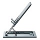 Multi-Angle Adjustment Aluminum Alloy Tablet/Phone Holder Portable Folding Online Learning LiveStream Desktop Stand Holder For iPhone13 POCO 4-12inch Multi-Angle Adjustment Aluminum Alloy Tablet/Phone Holder Portable Folding Online Learning LiveStream Desktop Stand Holder For iPhone13 POCO 4-12inch