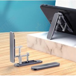 Portable Folding Hidden Type Lazy Phone Desktop Holder Aluminum Alloy Stand Back Stick Mobile Phone Holder For iPhone POCO M3 All Smartphone Portable Folding Hidden Type Lazy Phone Desktop Holder Aluminum Alloy Stand Back Stick Mobile Phone Holder For iPhone POCO M3 All Smartphone