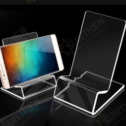 Portable Transparent Acrylic Mobile Phone Desktop Holder Stand Portable Transparent Acrylic Mobile Phone Desktop Holder Stand