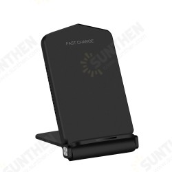 Q200 Foldable 15W Qi Wireless Charger Double Coil with Indicator Light Fast Charging Dock Stand for iPhone 12 XR 11 Q200 Foldable 15W Qi Wireless Charger Double Coil with Indicator Light Fast Charging Dock Stand for iPhone 12 XR 11
