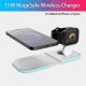 S33 15W For MagSafe 2 in 1 Folding Duo Wireless Charger Portable induction Charger For iPhone 12 iWatch Airpods Wireless Fast Mobile Phone QI Charger