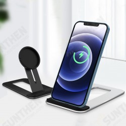 Universal Adjustable Height of MagSafe Wireless Charger Base Mount Aluminium Alloy Desktop Holder for iPhone 12 Series Universal Adjustable Height of MagSafe Wireless Charger Base Mount Aluminium Alloy Desktop Holder for iPhone 12 Series