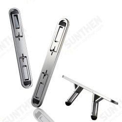 Universal Folding Angle Adjustable Heat Dissipation Aluminium Alloy Macbook Desktop Holder Stand Bracket for 11-15.6 inch Laptop Universal Folding Angle Adjustable Heat Dissipation Aluminium Alloy Macbook Desktop Holder Stand Bracket for 11-15.6 inch Laptop