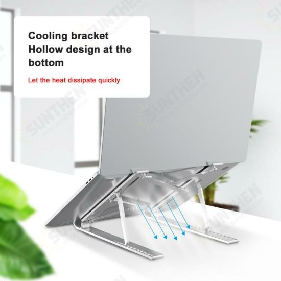 Universal Height Adjustable Macbook Holder Heat Dissipation Tablet Desktop Stand for 10-17.3 inch Devices