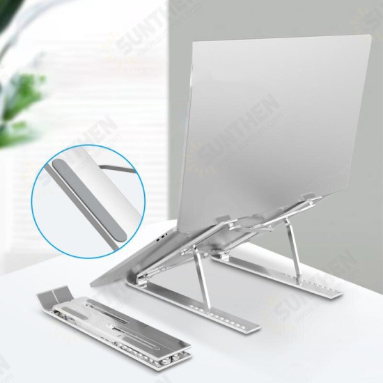 Universal Height Adjustable Macbook Holder Heat Dissipation Tablet Desktop Stand for 10-17.3 inch Devices