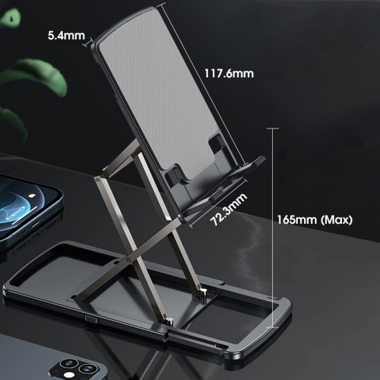Universal More Stable Folding Lifting Height Adjustable Aluminium Alloy Tablet/ Mobile Phone Holder Stand Bracket for POCO X3 F3