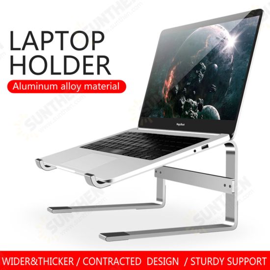 Universal Thickened Non-Slip Heat Dissipation Aluminum Alloy Macbook Bracket Desktop Holder Stand for 10-18 inch Devices