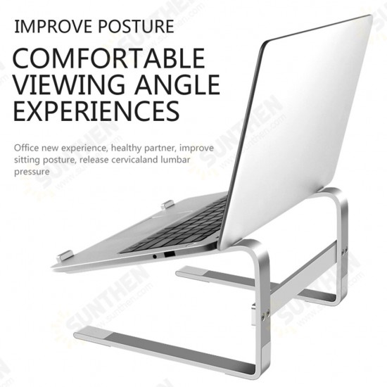 Universal Thickened Non-Slip Heat Dissipation Aluminum Alloy Macbook Bracket Desktop Holder Stand for 10-18 inch Devices Universal Thickened Non-Slip Heat Dissipation Aluminum Alloy Macbook Bracket Desktop Holder Stand for 10-18 inch Devices