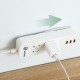 Wall-Mounted Sticker Punch-free Plug Fixer Home Self-Adhesive Socket Fixer Cable Wire Organizer Seamless Power Strip Holder