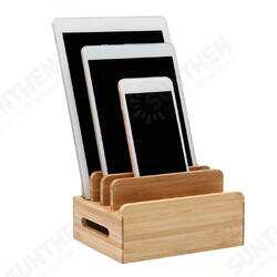 Bamboo Multi-device Phone Holder Charging Dock Stand Holder Tablet Stand for Smartphone Tablet Bamboo Multi-device Phone Holder Charging Dock Stand Holder Tablet Stand for Smartphone Tablet