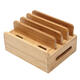 Bamboo Multi-device Phone Holder Charging Dock Stand Holder Tablet Stand for Smartphone Tablet Bamboo Multi-device Phone Holder Charging Dock Stand Holder Tablet Stand for Smartphone Tablet