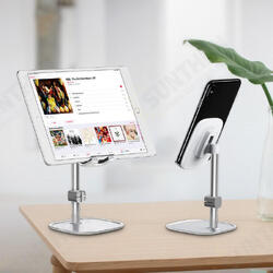 Metal 35 Degree Up Down Adjustable Cable Clip Desktop Stand Lazy Holder for Mobile Phone Tablet Metal 35 Degree Up Down Adjustable Cable Clip Desktop Stand Lazy Holder for Mobile Phone Tablet