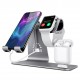 H06 Multi-Functional 3in1 Wireless Charger Dock Charging Station Desktop Holder for iPhone/Lightning Interface Devices/Tablet/for Airpods/Smart Watch