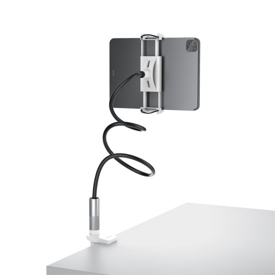 BW-TS1 360 Rotation Adjustable Flexible Gooseneck Mobile Phone Tablet Stand for 4-12.9inch SmartPhone Tablet iPadPro POCOX3 NFC Samsung Note20 Ultra