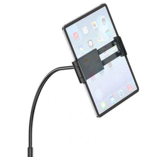 BH50 Flexible Long Arm Telescopic Height Adjustable Floor/ Desktop Mobile Phone Tablet Holder Stand for POCO X3 F3 4.5-10.5 inch Devices